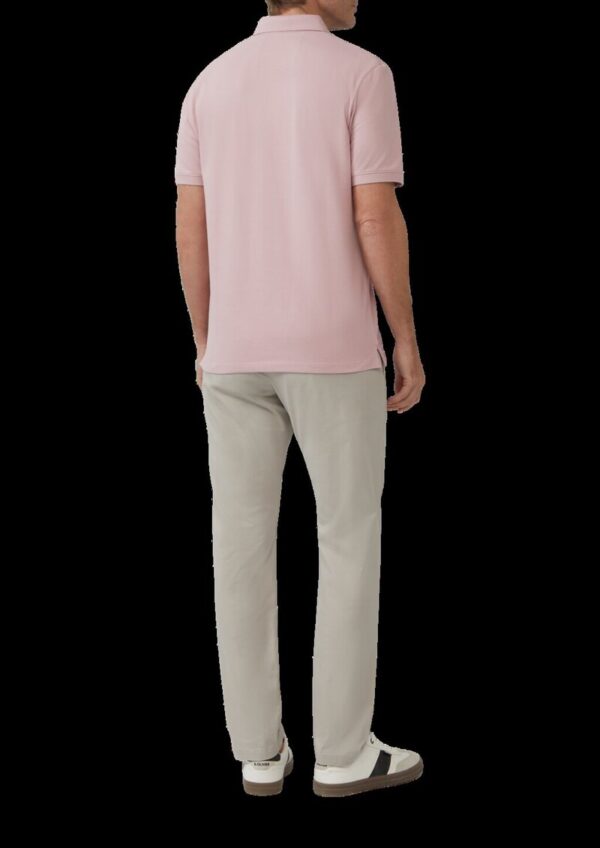 Piqué-Poloshirt aus Baumwollstretch mit Label-Patch