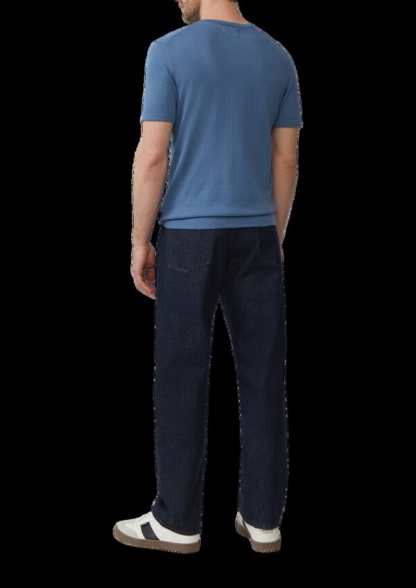 Gestricktes T-Shirt aus Baumwoll-Seidenmix