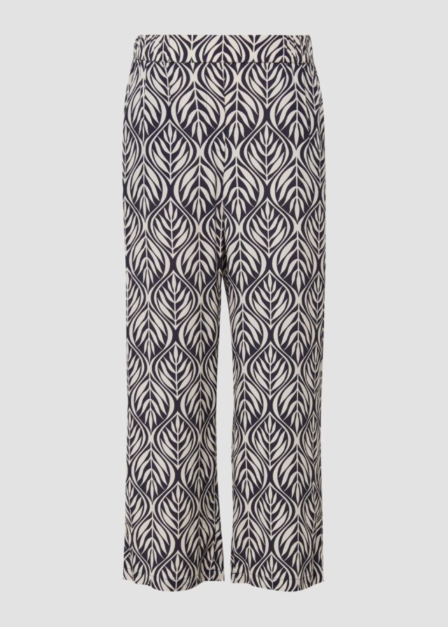 Culotte aus Viskose mit All-over-Print