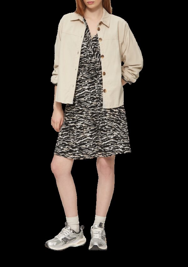 Kleid in Wickeloptik