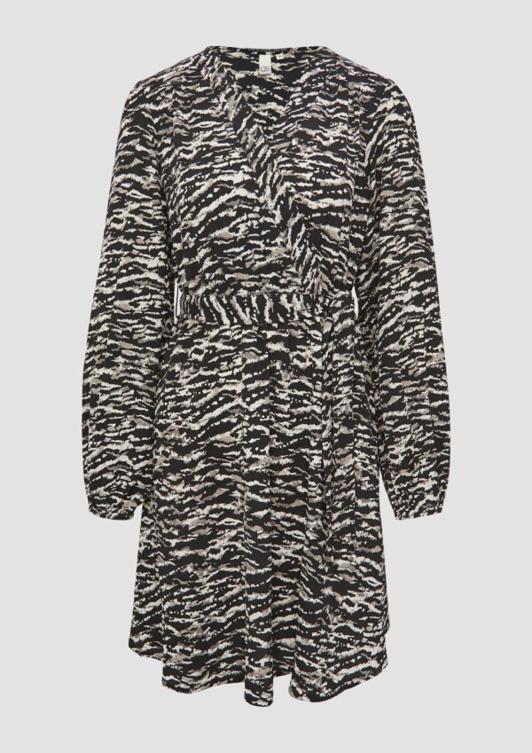 Kleid in Wickeloptik