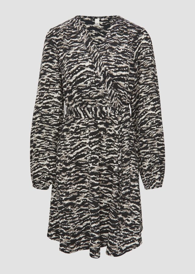 Kleid in Wickeloptik