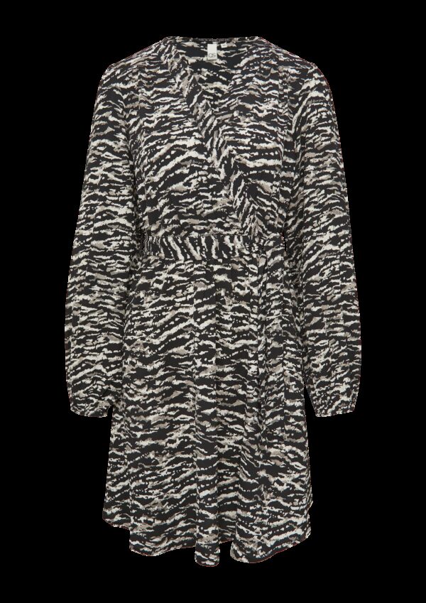 Kleid in Wickeloptik