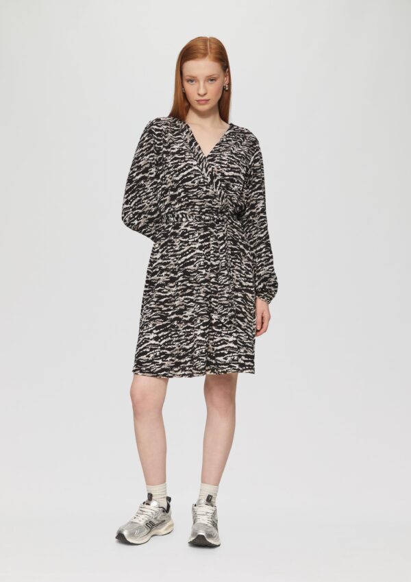 Kleid in Wickeloptik