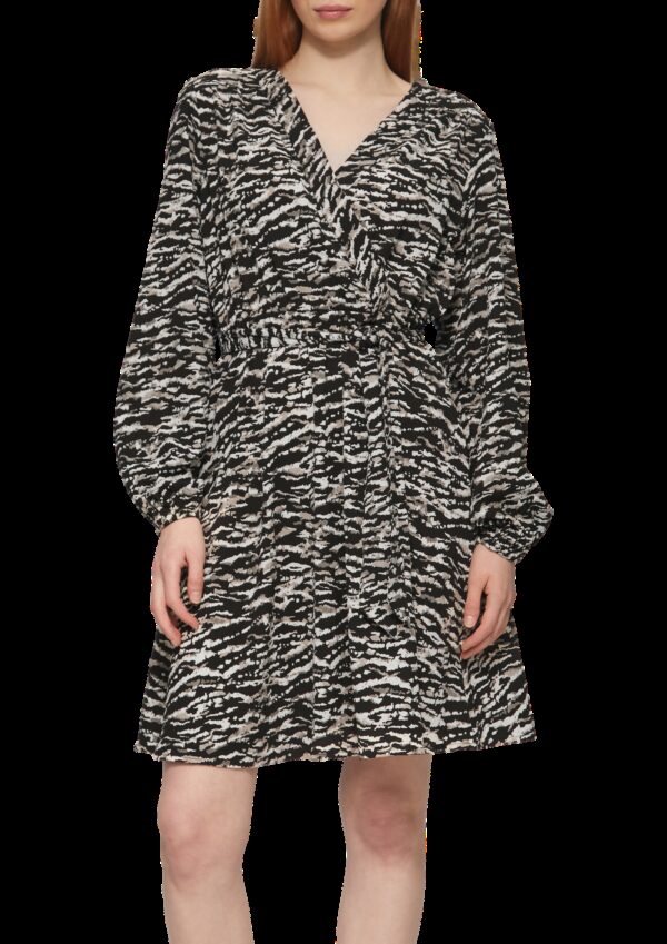 Kleid in Wickeloptik