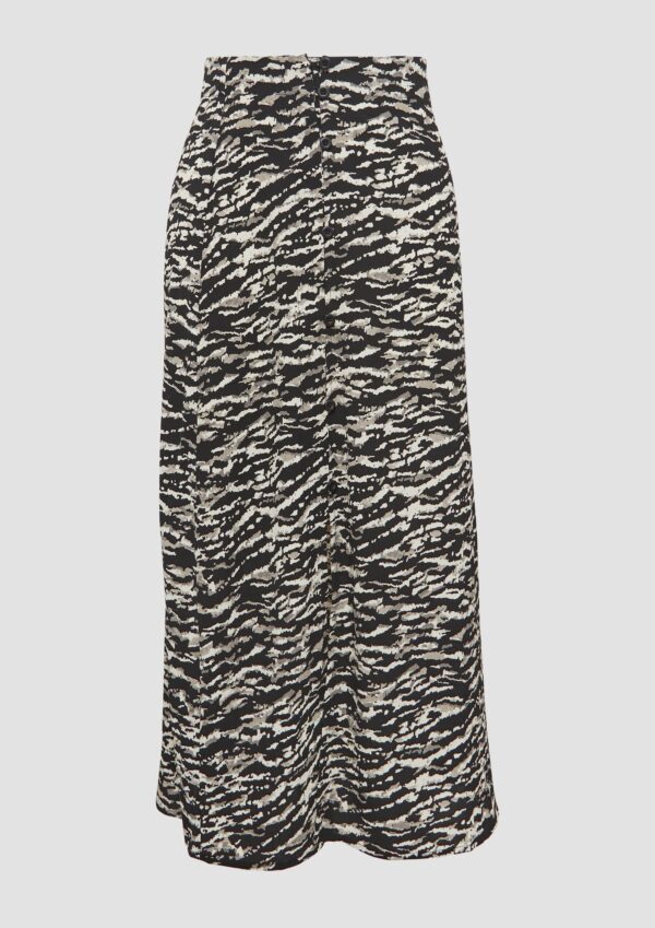 Midirock mit Knopfleiste und Schlitz