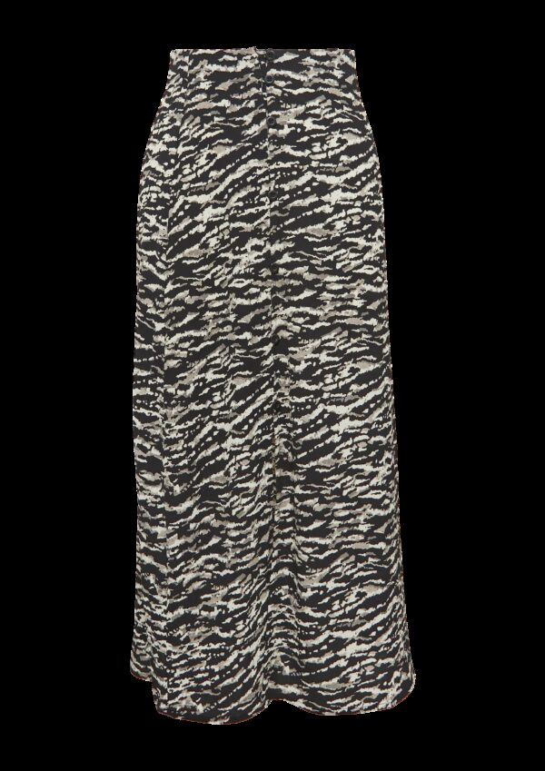 Midirock mit Knopfleiste und Schlitz