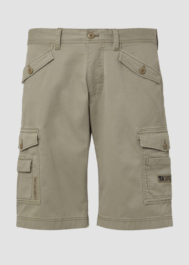 File: Strukturierte Cargo-Bermuda Relaxed Fit