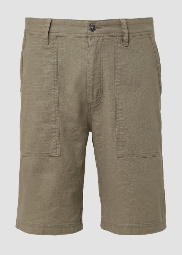 Leinenmix-Bermuda im Relaxed Fit