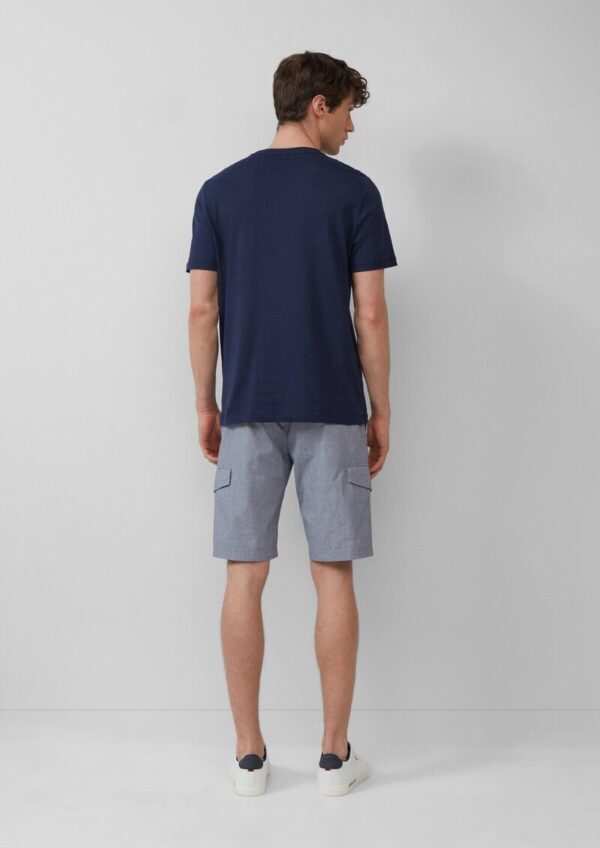 Cargo-Bermuda mit Straight Leg und Label-Details