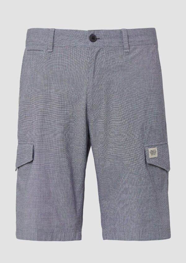 Cargo-Bermuda mit Straight Leg und Label-Details