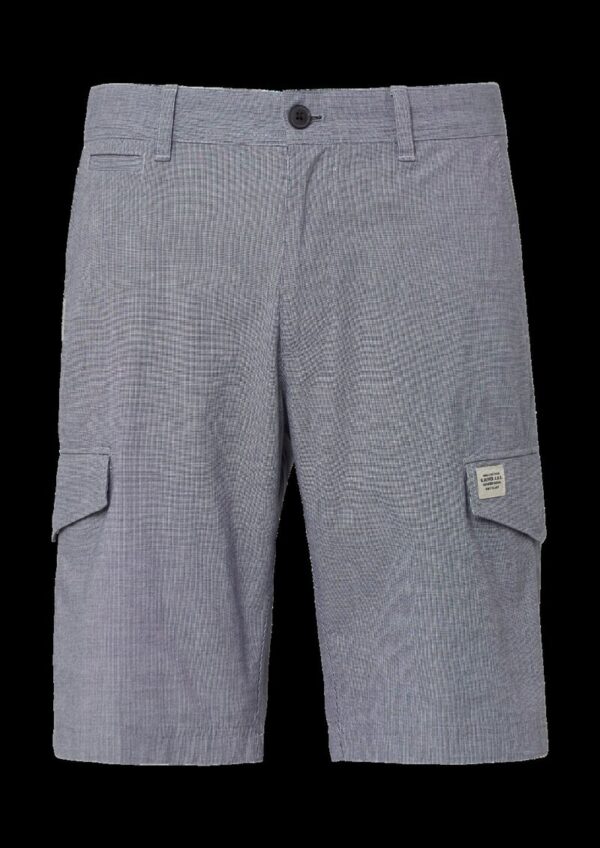 Cargo-Bermuda mit Straight Leg und Label-Details