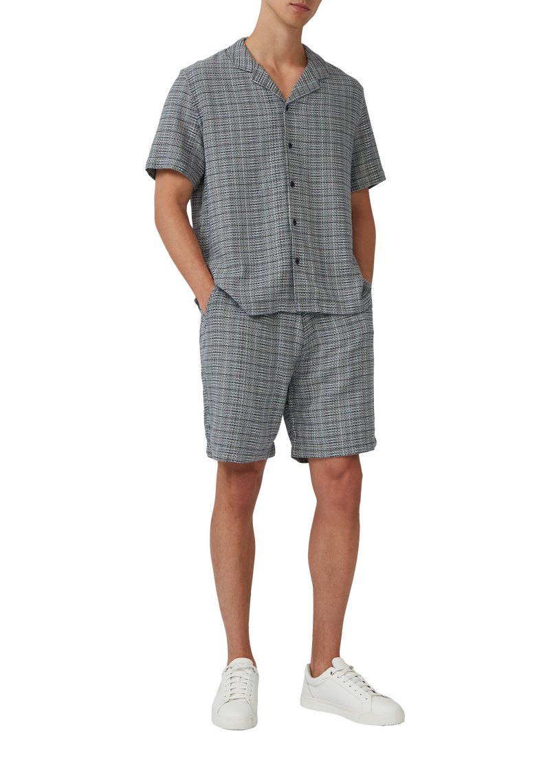 Detroit: Strukturierte Baumwoll-Shorts im Relaxed Fit