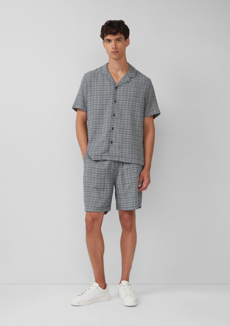 Detroit: Strukturierte Baumwoll-Shorts im Relaxed Fit