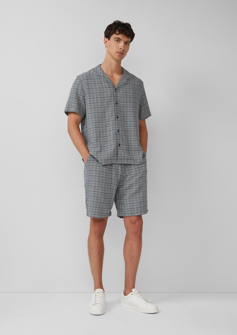 Detroit: Strukturierte Baumwoll-Shorts im Relaxed Fit