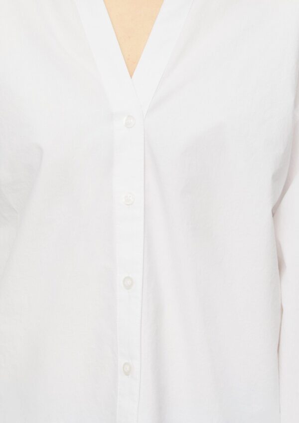 Popeline-Bluse im Relaxed Fit mit Schleife