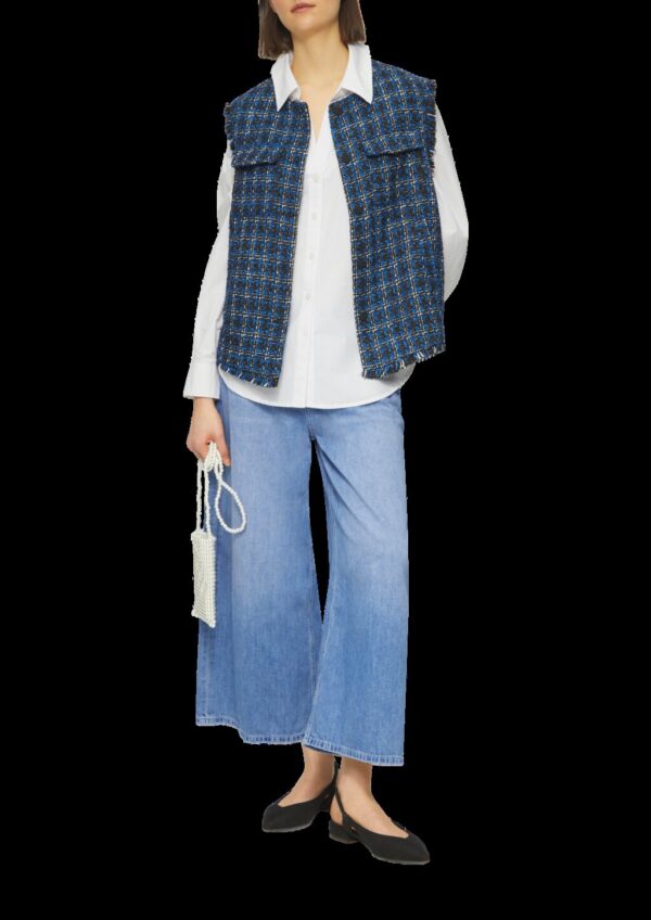 Popeline-Bluse im Relaxed Fit mit Schleife