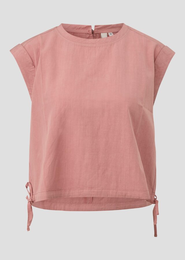 Verkürztes Blusentop mit Tunnelzug