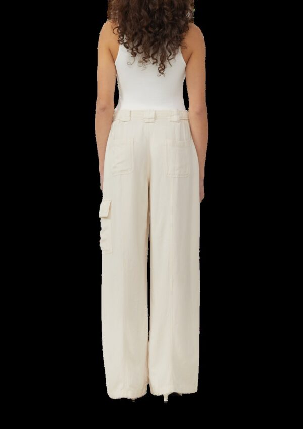 Cargo-Hose aus Leinenmix | QS x Sarah & Tini