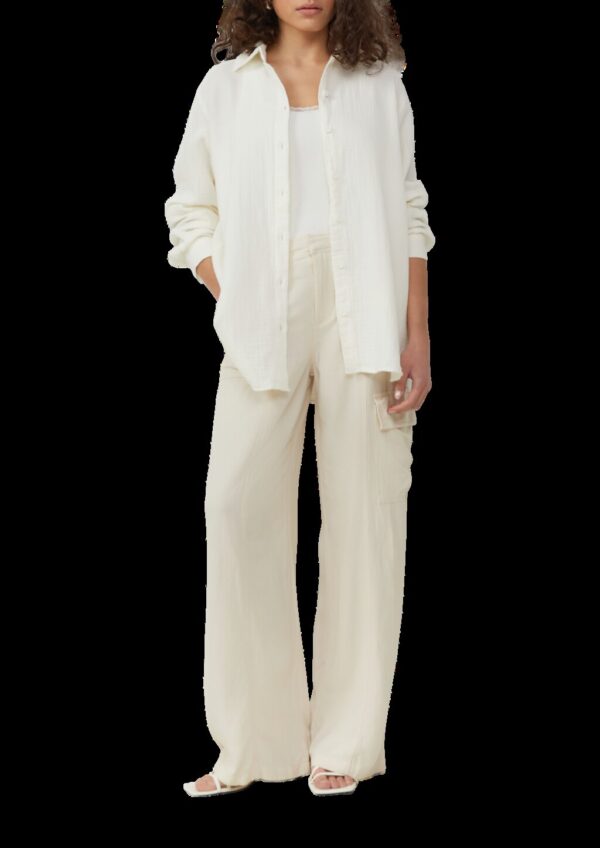 Cargo-Hose aus Leinenmix | QS x Sarah & Tini