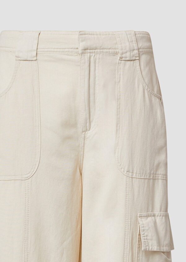 Cargo-Hose aus Leinenmix | QS x Sarah & Tini