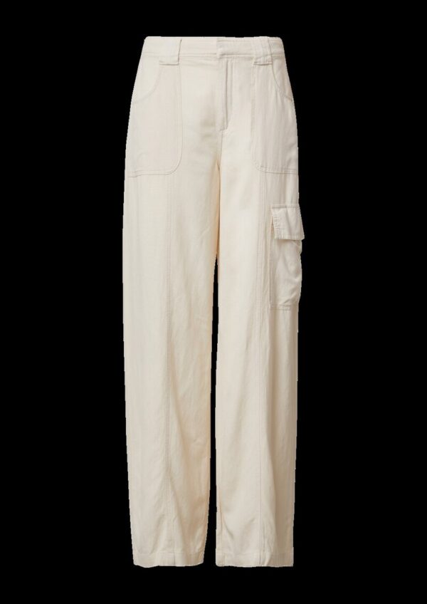 Cargo-Hose aus Leinenmix | QS x Sarah & Tini