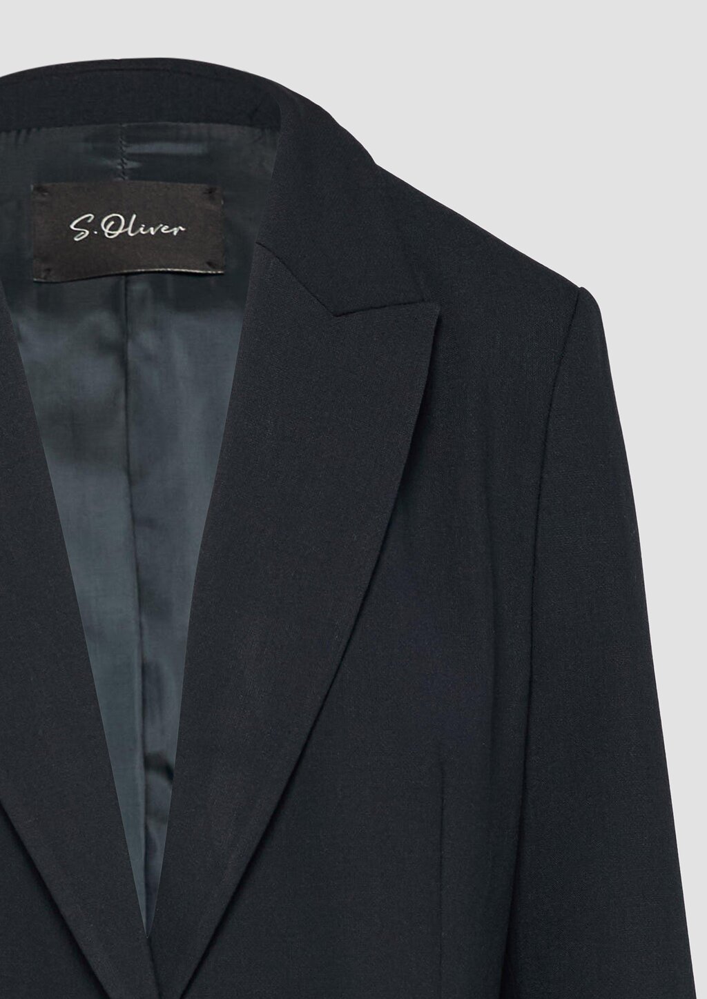 Langer Blazer aus Viskosemix