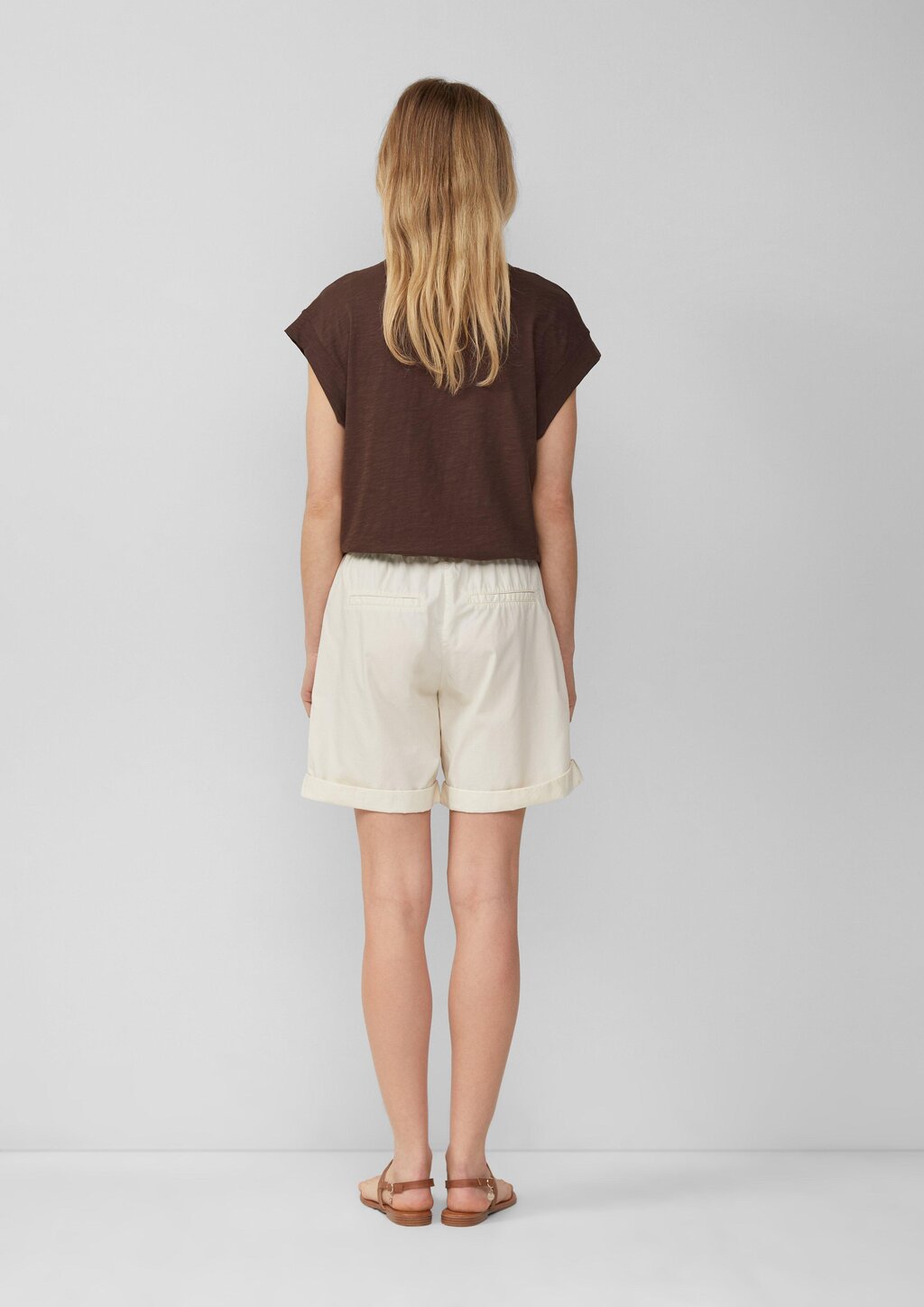 Leichte Shorts aus Baumwollmix im Relaxed Fit