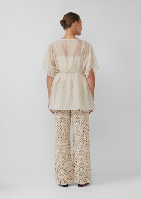 Semitransparenter Kaftan im Relaxed Fit mit Tunnelzug