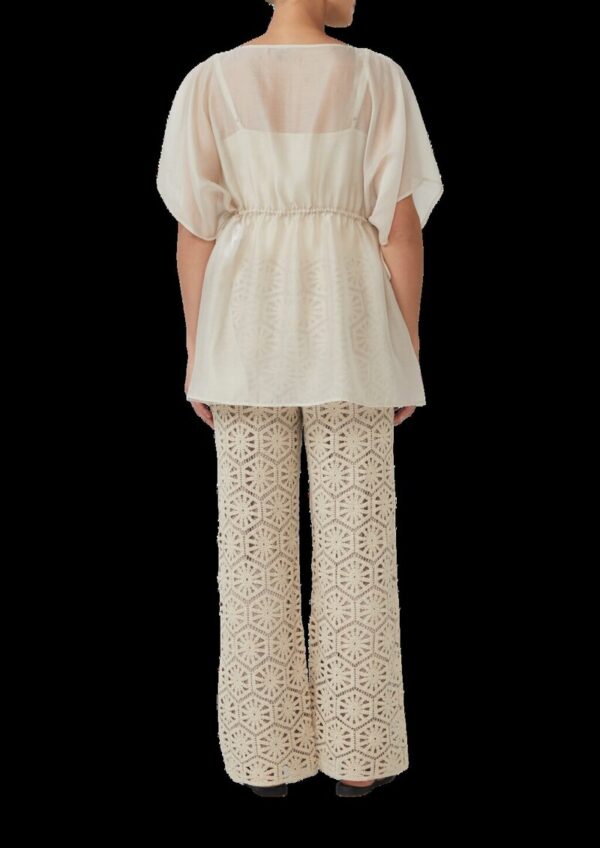 Semitransparenter Kaftan im Relaxed Fit mit Tunnelzug