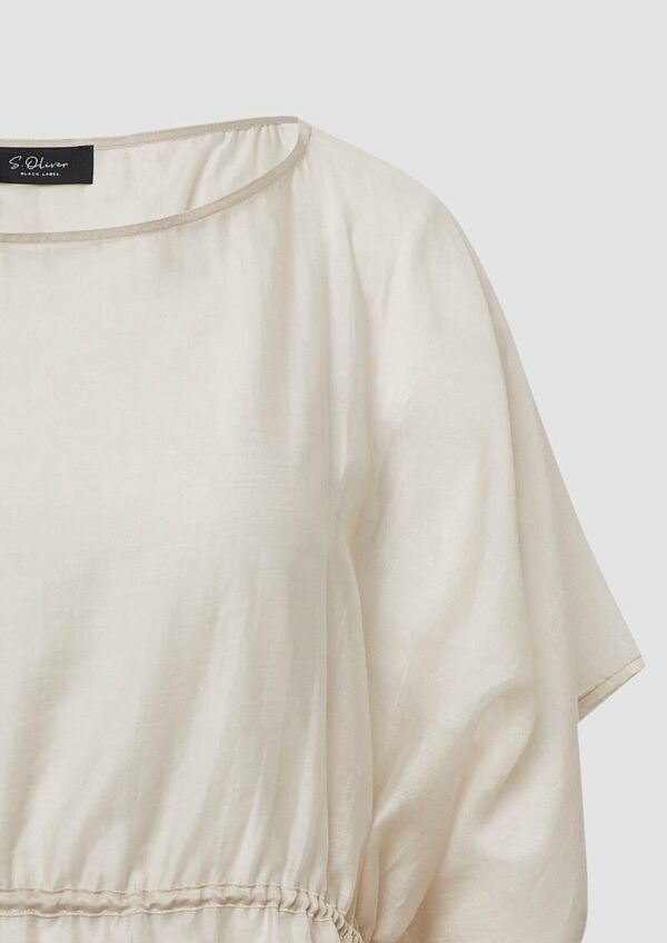 Semitransparenter Kaftan im Relaxed Fit mit Tunnelzug