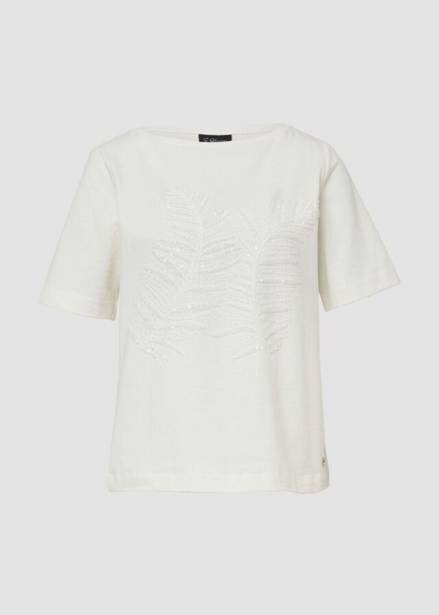 T-Shirt im Relaxed Fit mit Pailletten