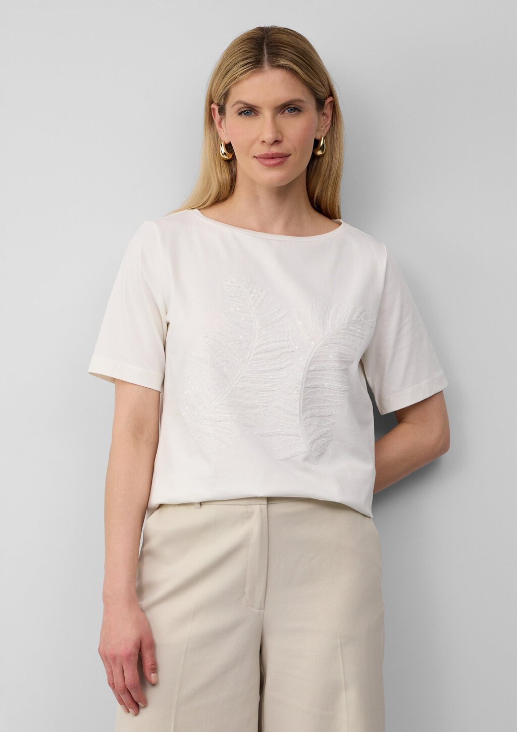 T-Shirt im Relaxed Fit mit Pailletten