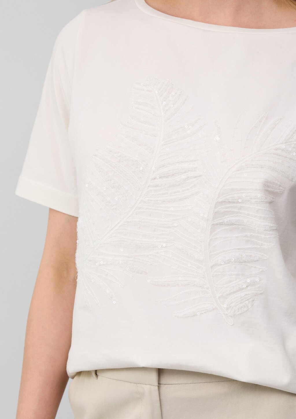 T-Shirt im Relaxed Fit mit Pailletten