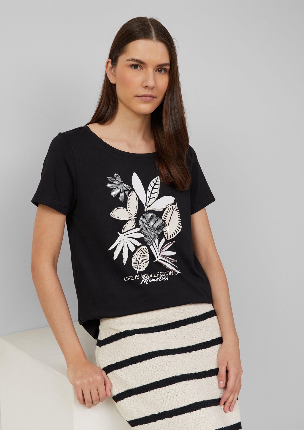 Jersey-T-Shirt mit Artwork