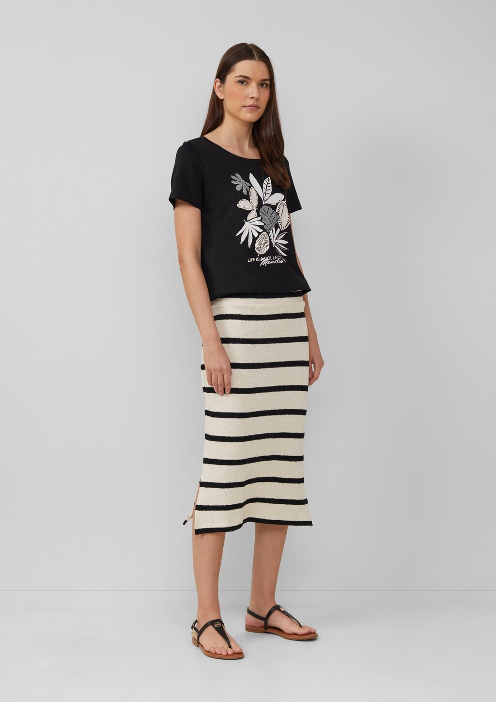 Jersey-T-Shirt mit Artwork