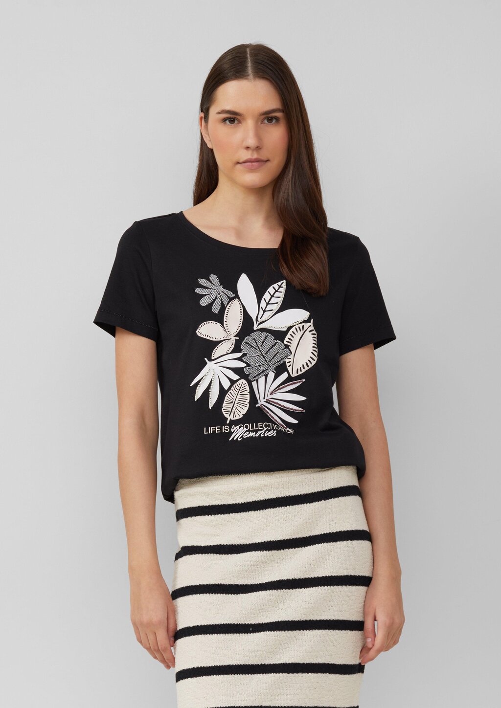 Jersey-T-Shirt mit Artwork