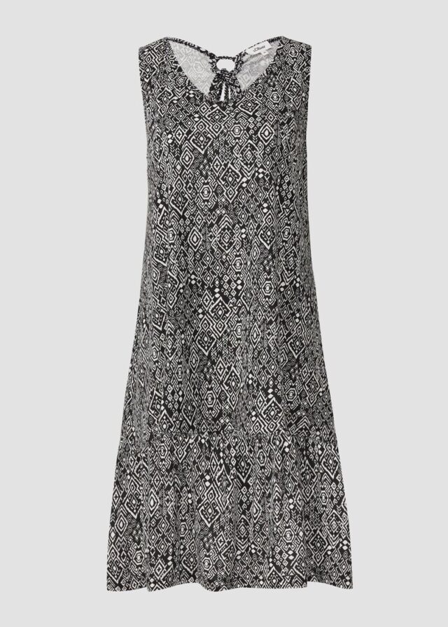 Kurzes Jersey-Kleid mit Schleifendetail am Rücken