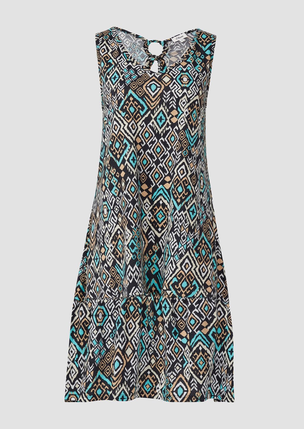 Kurzes Jersey-Kleid mit Schleifendetail am Rücken