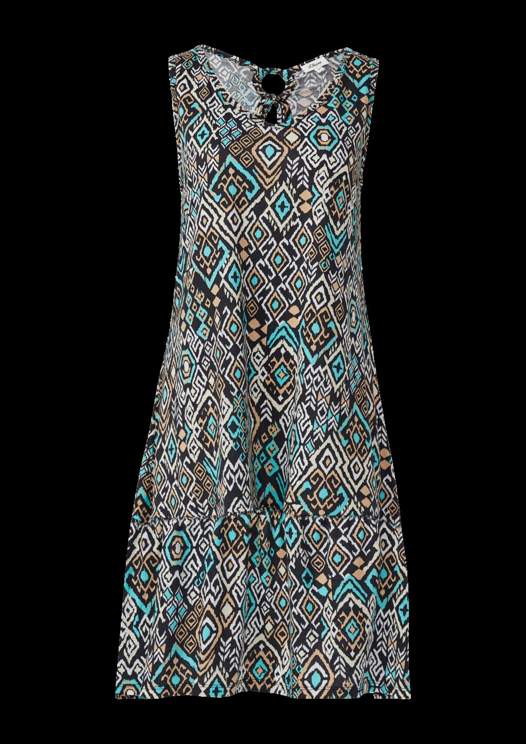 Kurzes Jersey-Kleid mit Schleifendetail am Rücken