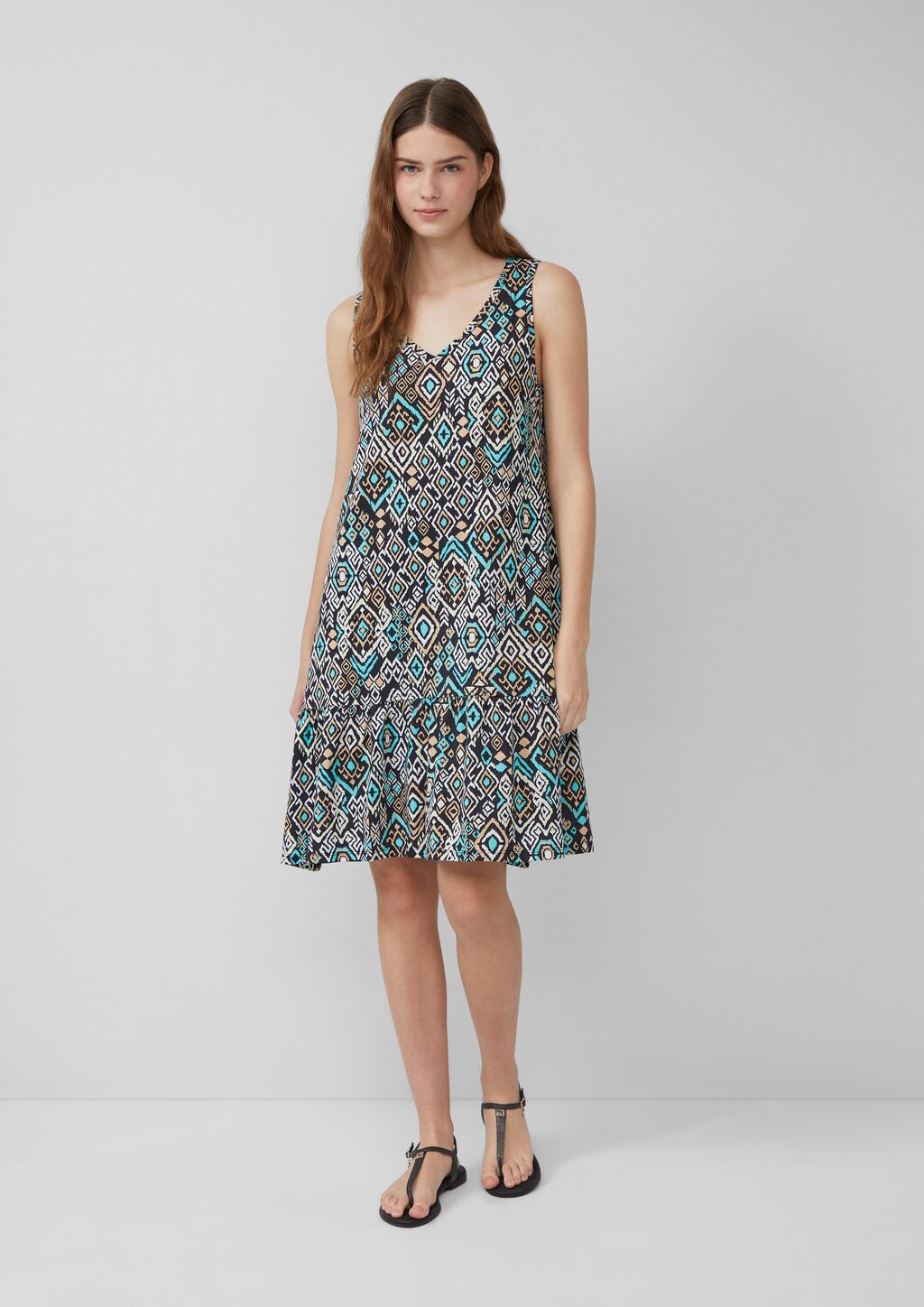 Kurzes Jersey-Kleid mit Schleifendetail am Rücken