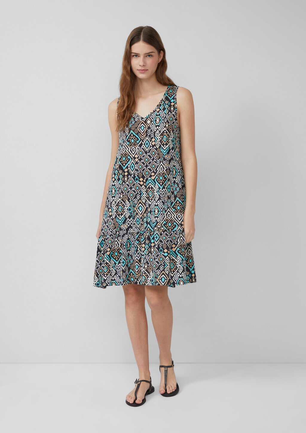 Kurzes Jersey-Kleid mit Schleifendetail am Rücken