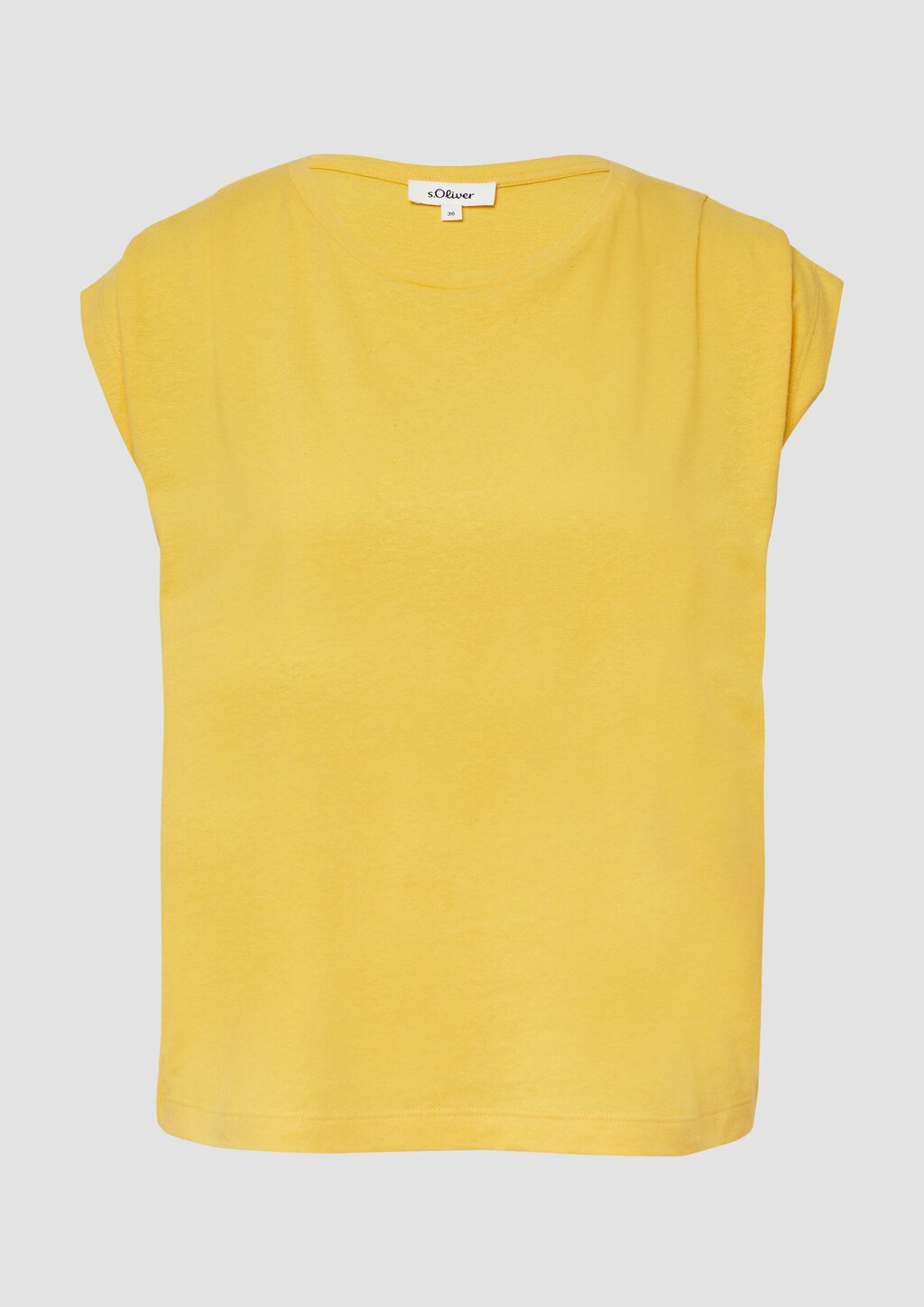 Verkürztes T-Shirt mit Faltendetails