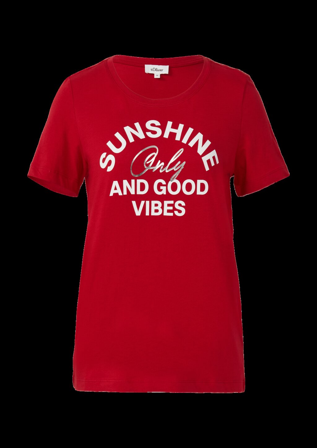 Jersey-T-Shirt mit Frontprint