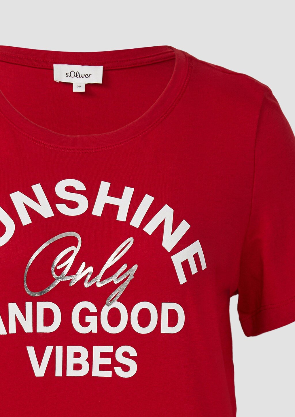 Jersey-T-Shirt mit Frontprint