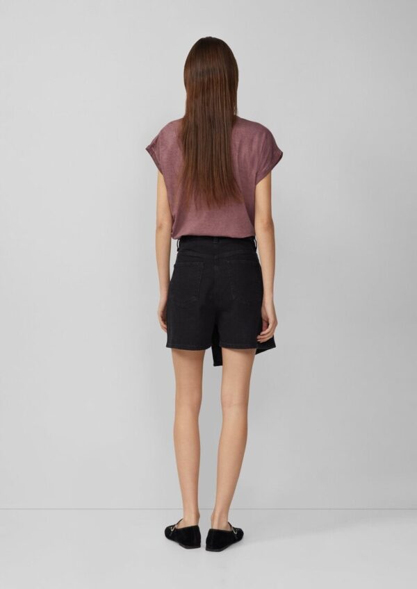 Denim-Skort mit Ketten-Detail