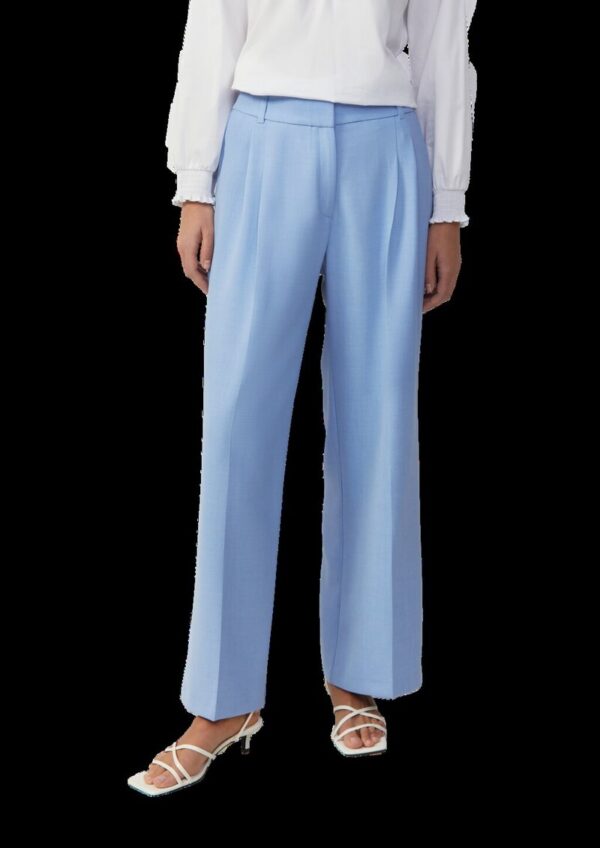 Hose mit Wide Leg und hohem Bund