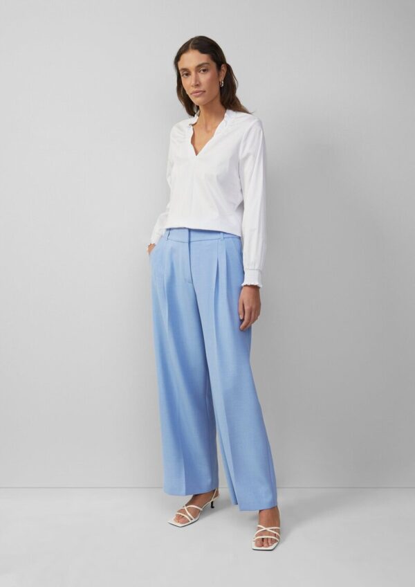 Hose mit Wide Leg und hohem Bund