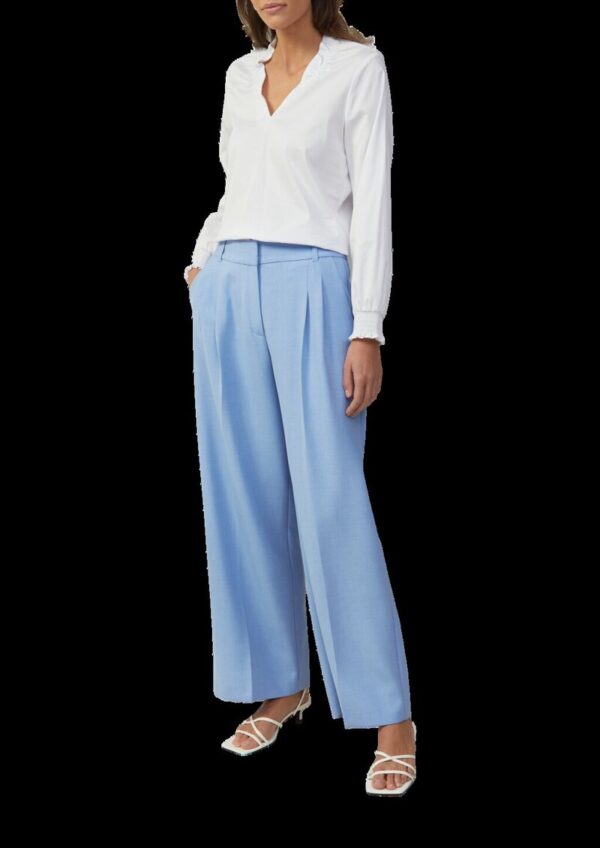 Hose mit Wide Leg und hohem Bund