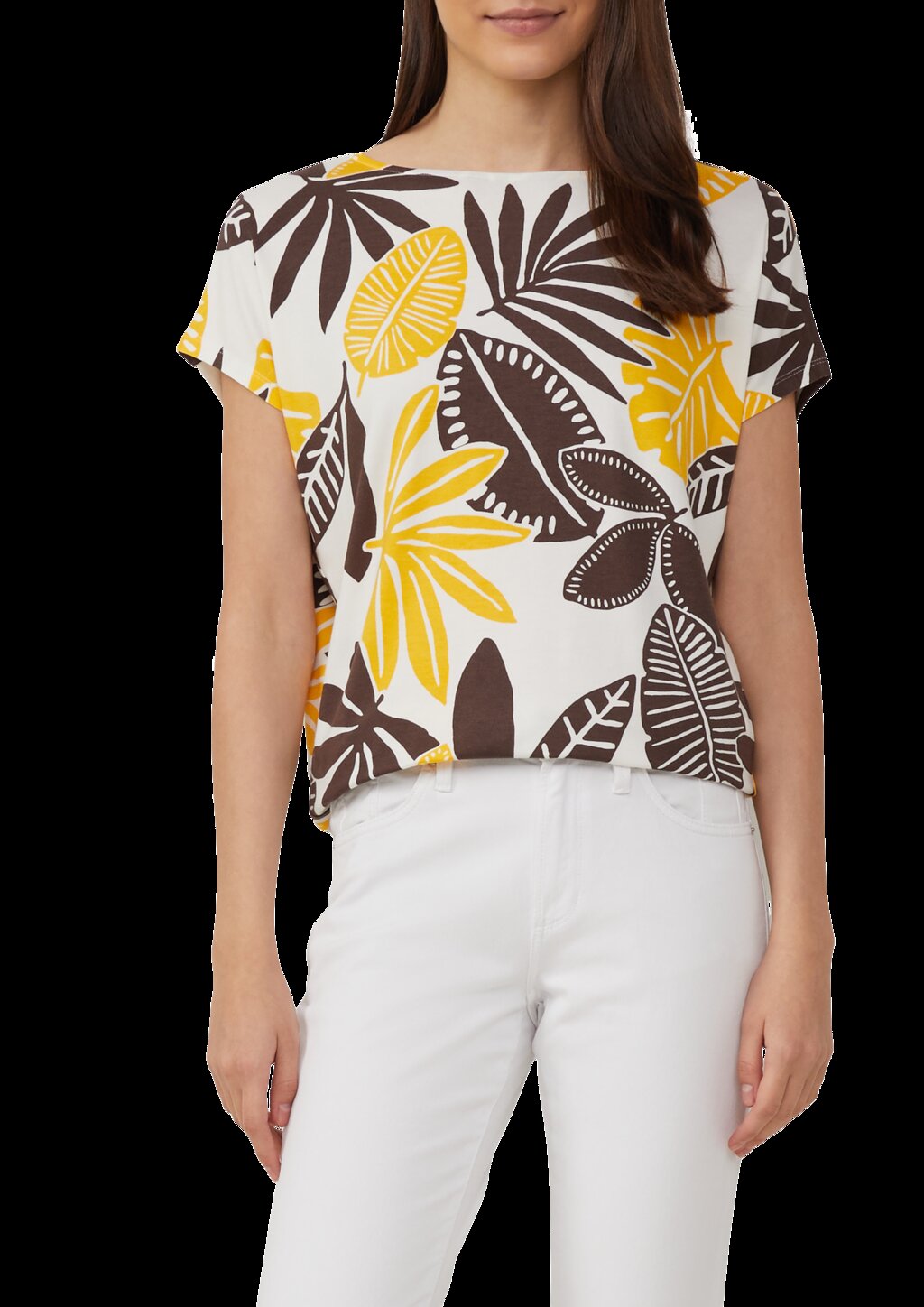 Elastisches T-Shirt aus Viskosestretch im Relaxed Fit